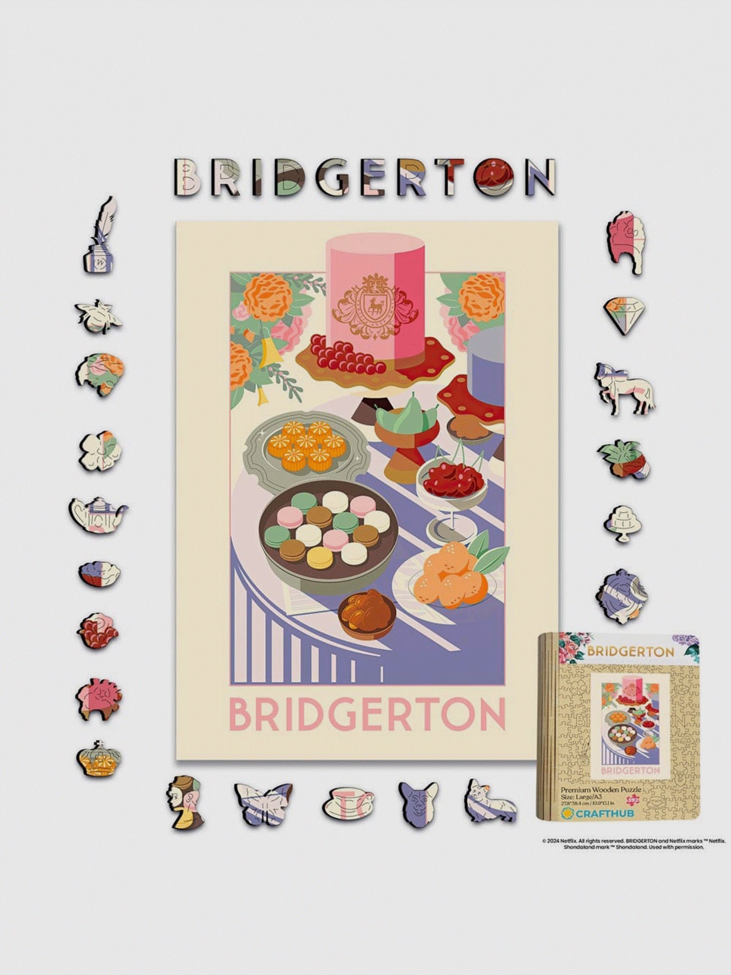 Bridgerton Banquet Wooden Jigsaw Puzzle