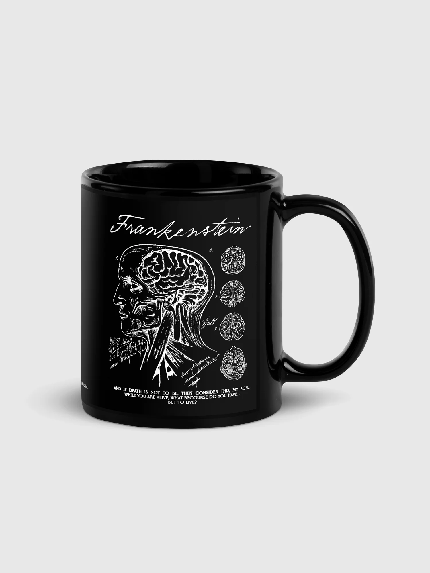 Frankenstein Mug Anatomy Drawing