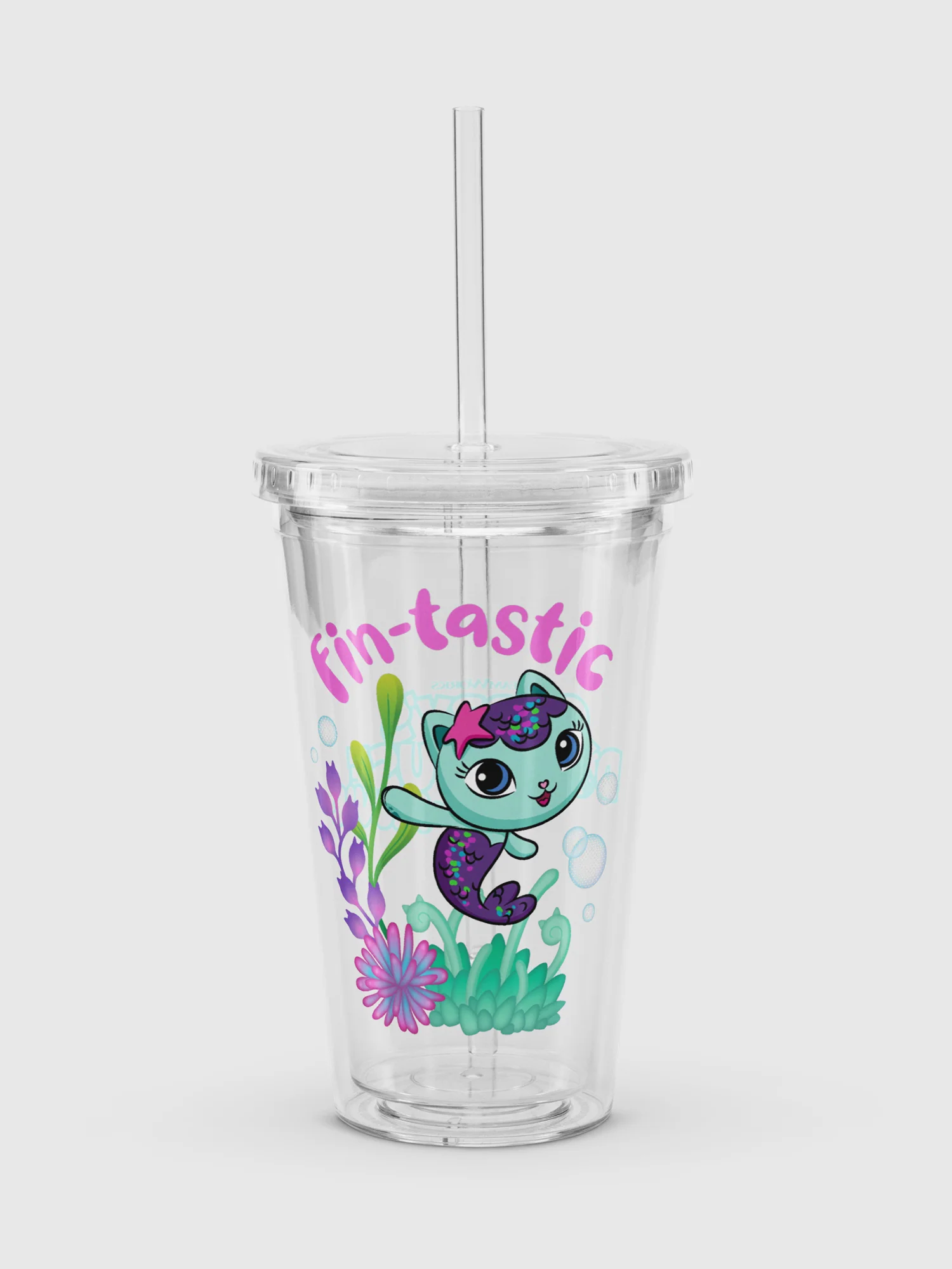 Gabby's Dollhouse The Movie Fin-tastic Plastic Tumbler
