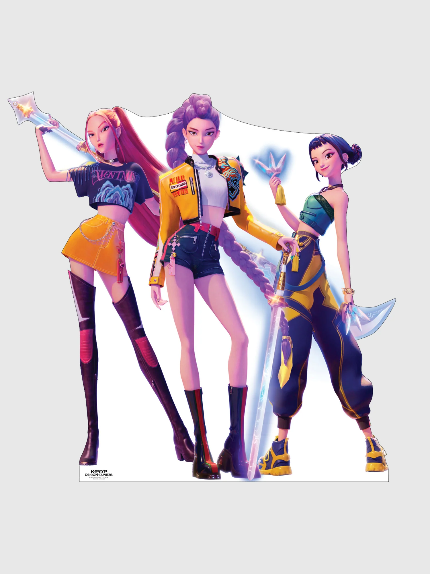 KPop Demon Hunters HUNTR/X Cardboard Cutout Standee