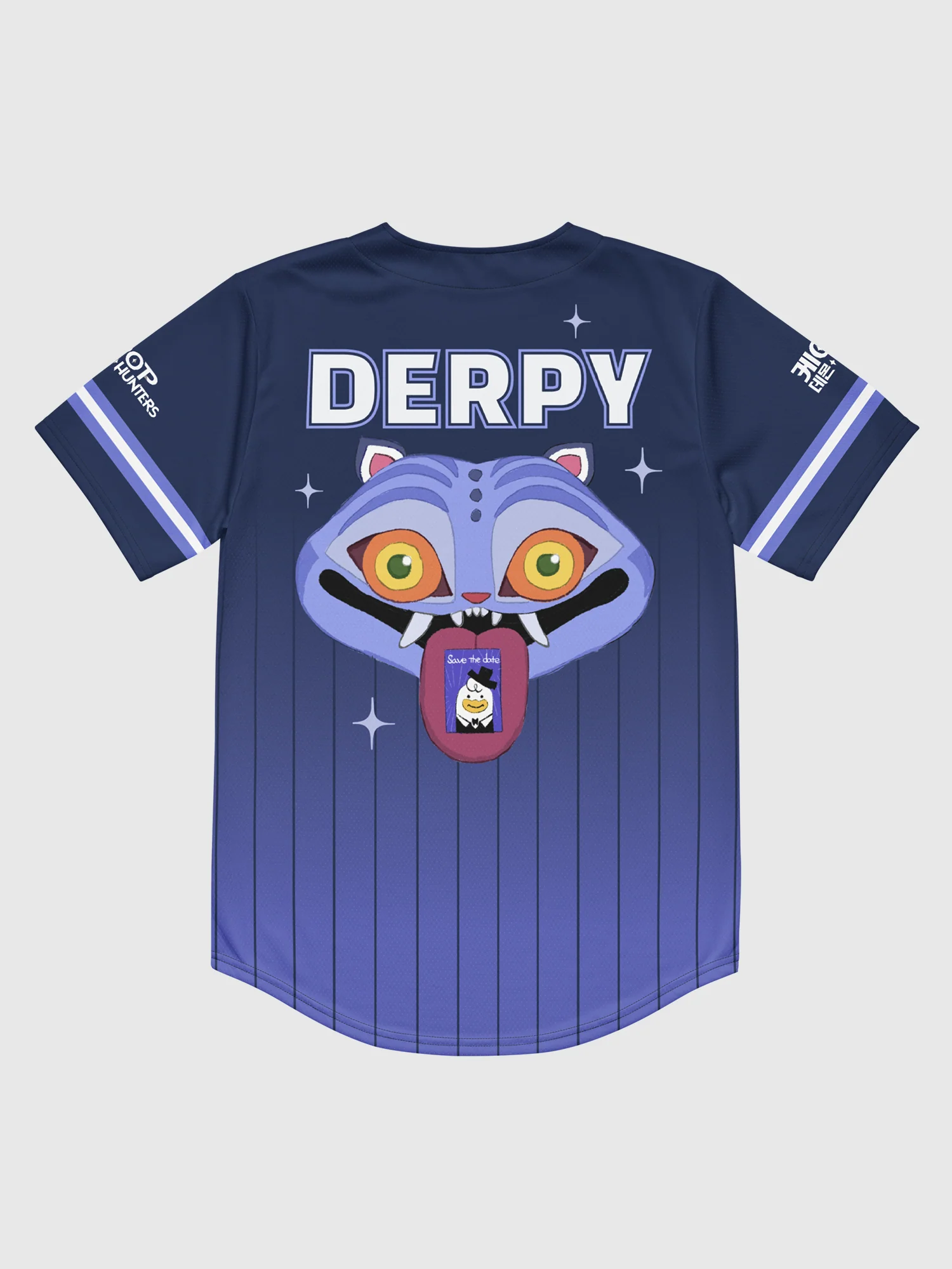 KPop Demon Hunters Derpy Tiger Baseball Jersey