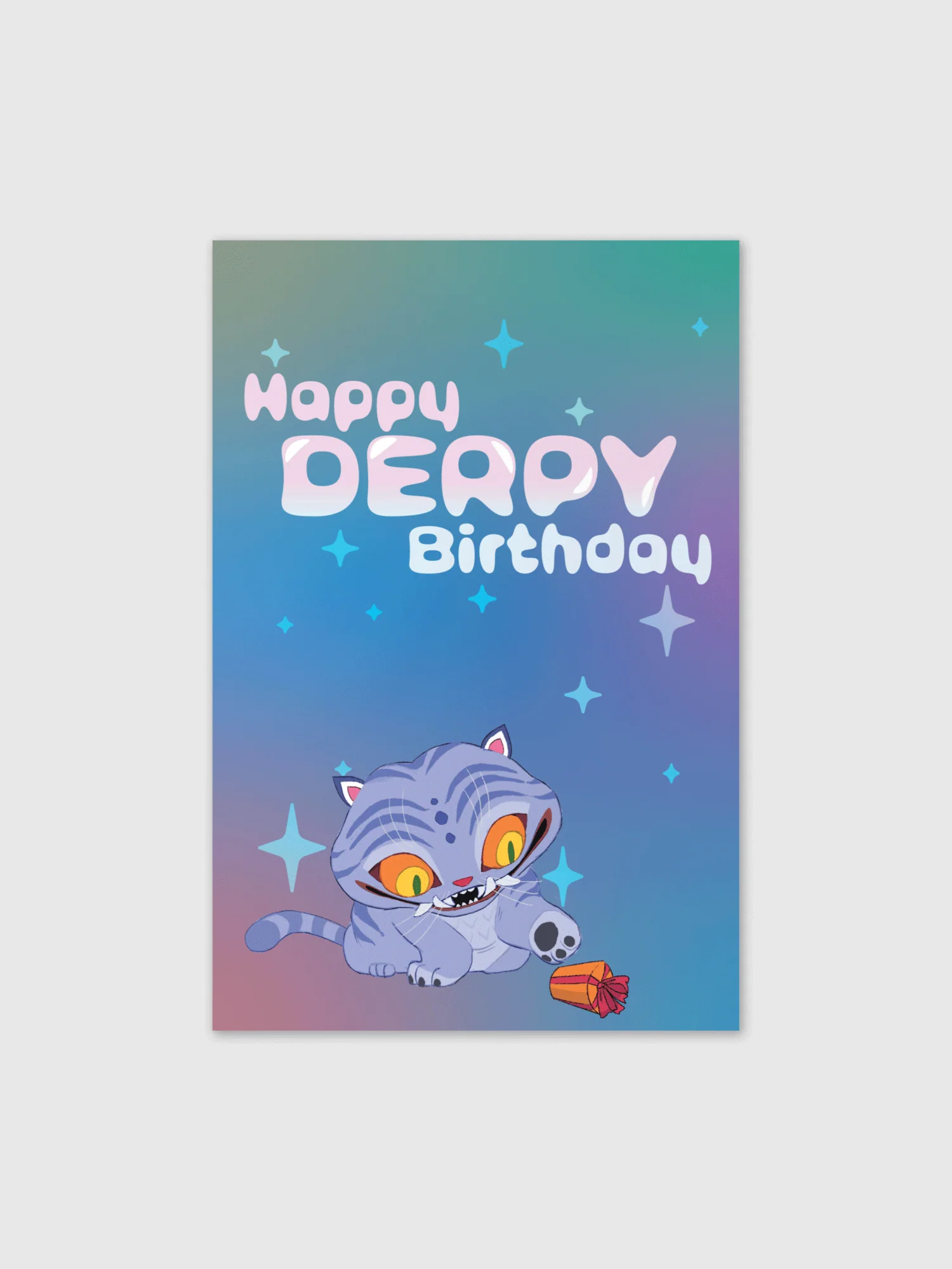 KPop Demon Hunters Happy Derpy Birthday Card