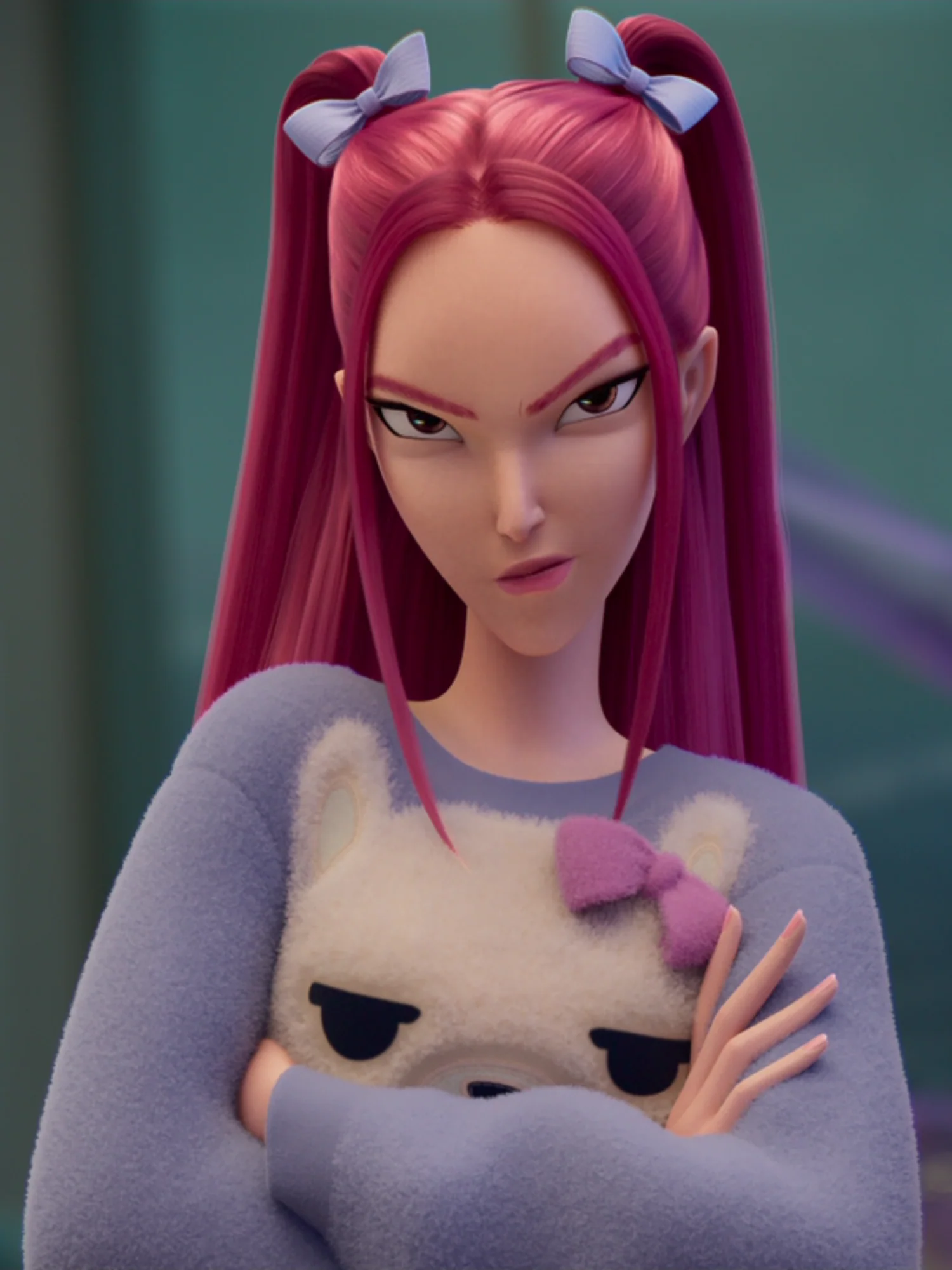 KPop Demon Hunters Mira's Polar Bear Sweatshirt - Image 2