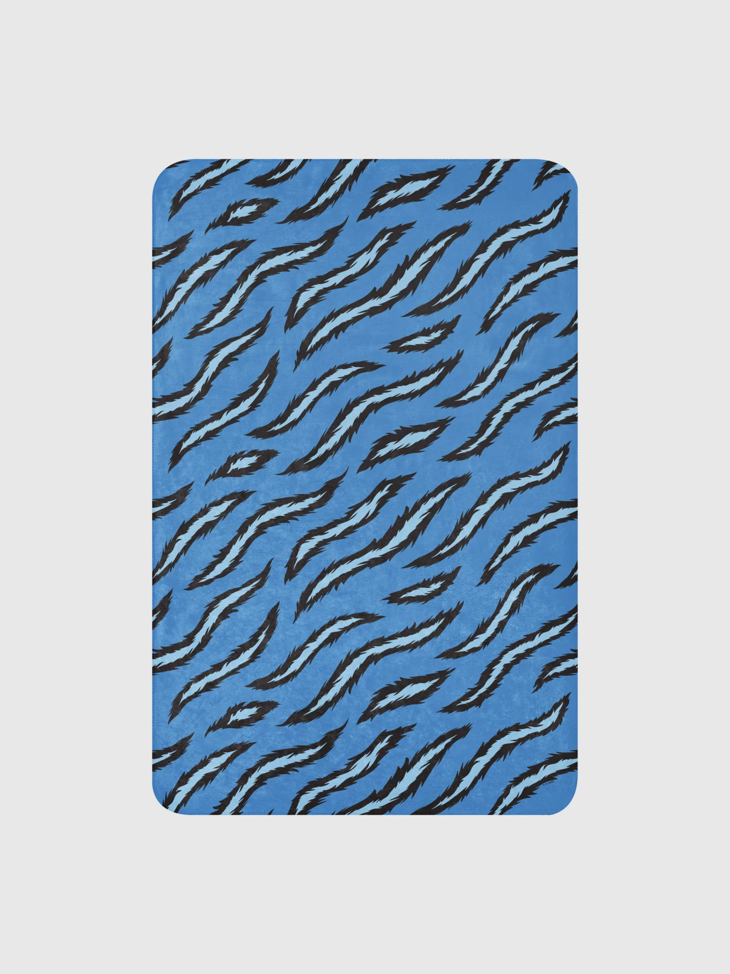 KPop Demon Hunters Sherpa Blanket Derpy Tiger Stripes