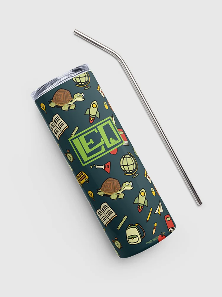 Leo Icons Pattern 20 oz. Stainless Steel Tumbler - Image 2