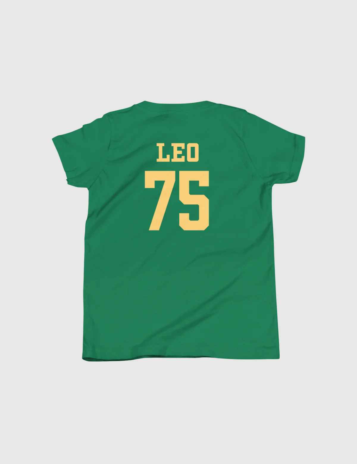 Leo Youth Logo Short Sleeve T-Shirt [Green] - Image 2