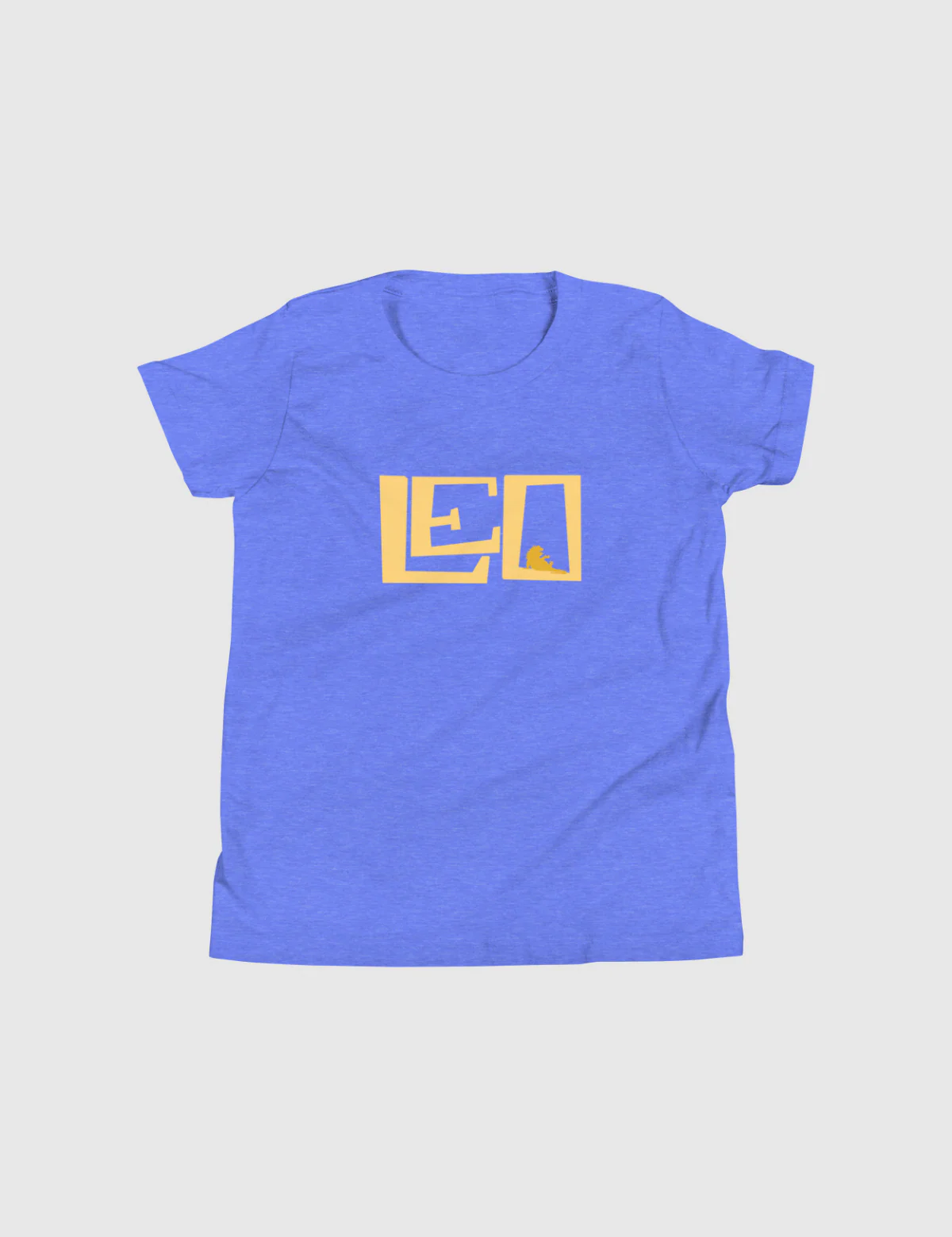 Leo Youth Logo Short Sleeve T-Shirt [Blue] - Image 2