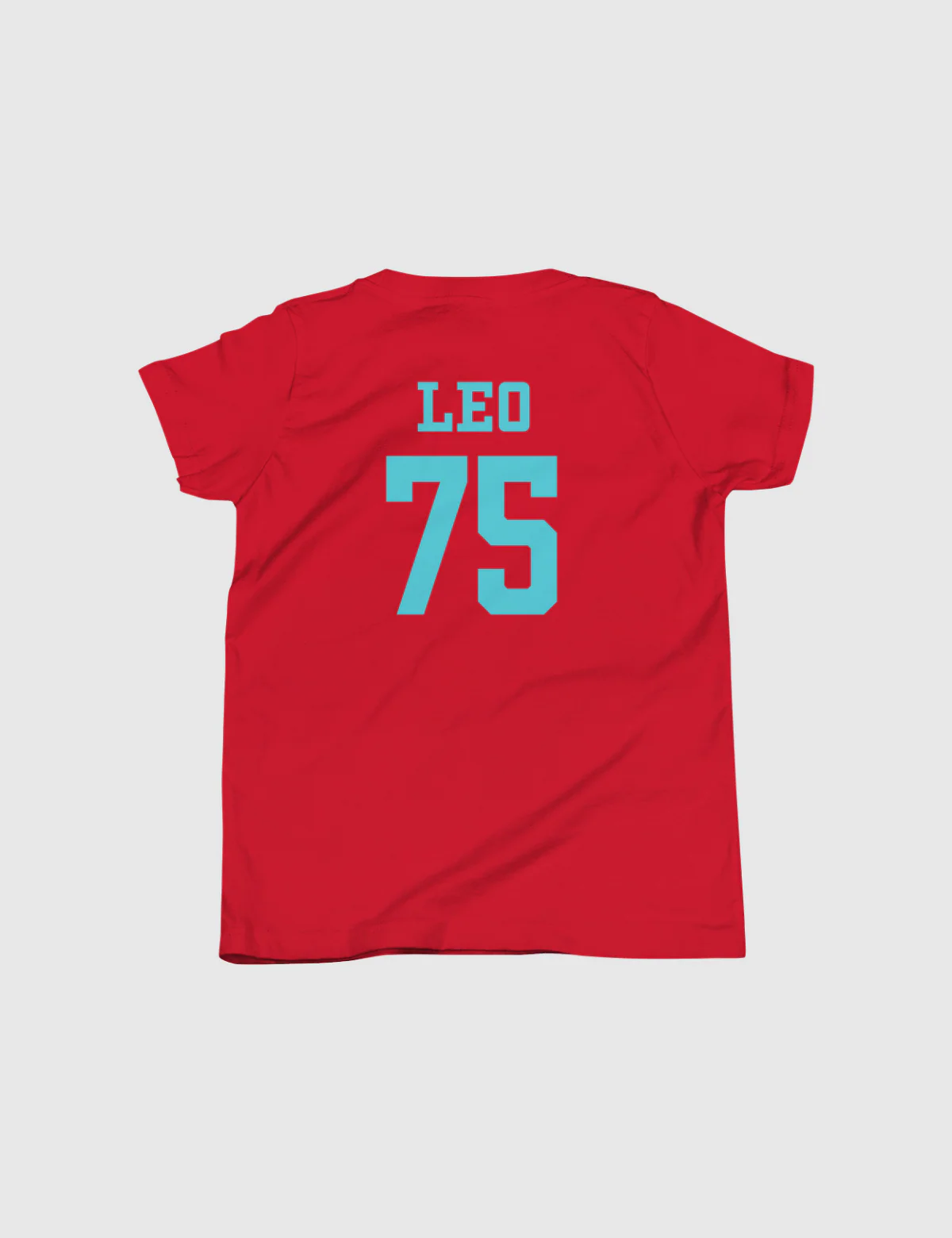 Leo Youth Logo Short Sleeve T-Shirt [Red] - Image 2