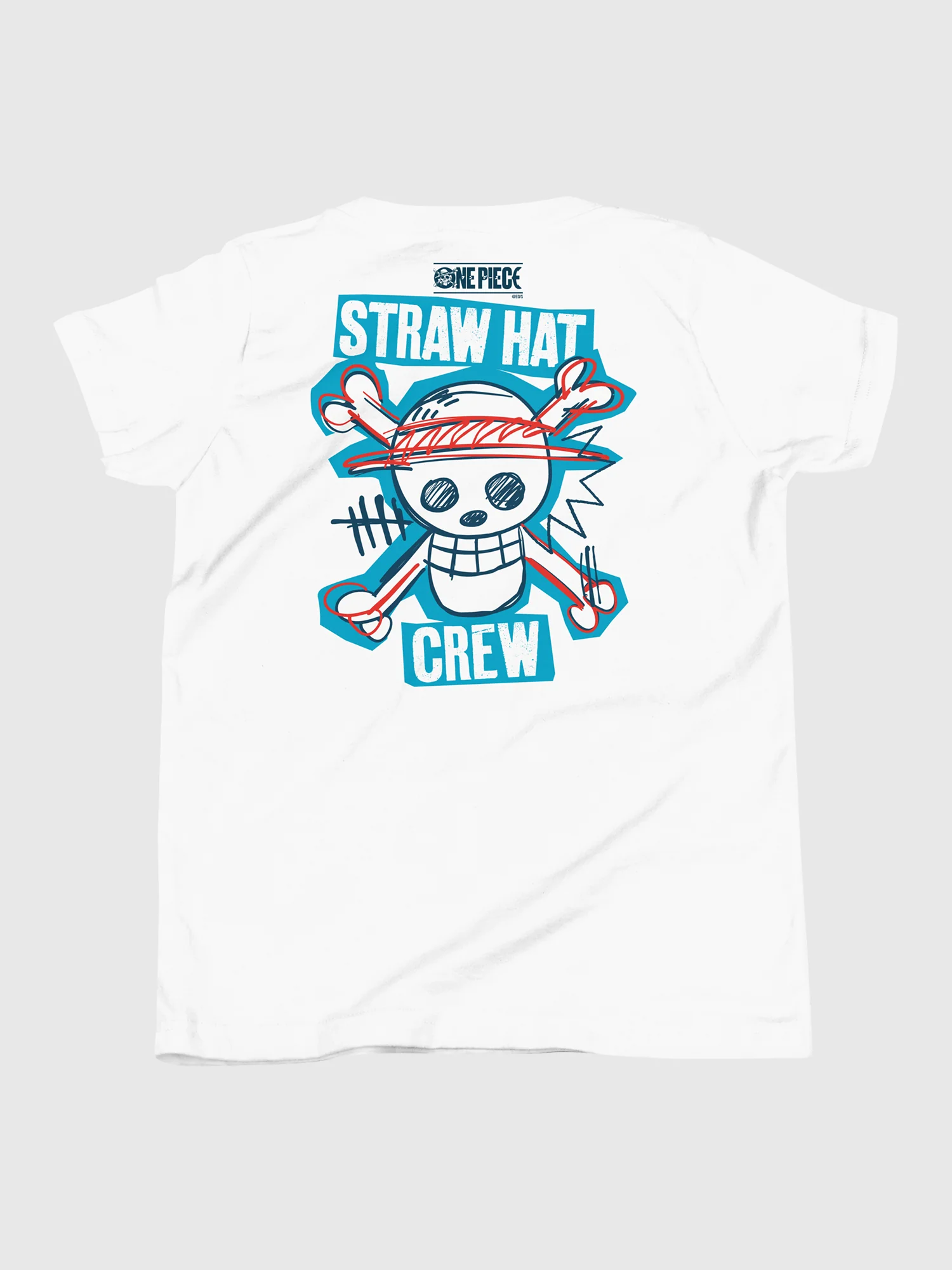 One Piece Personalised Youth T-Shirt Straw Hat Crew Luffy