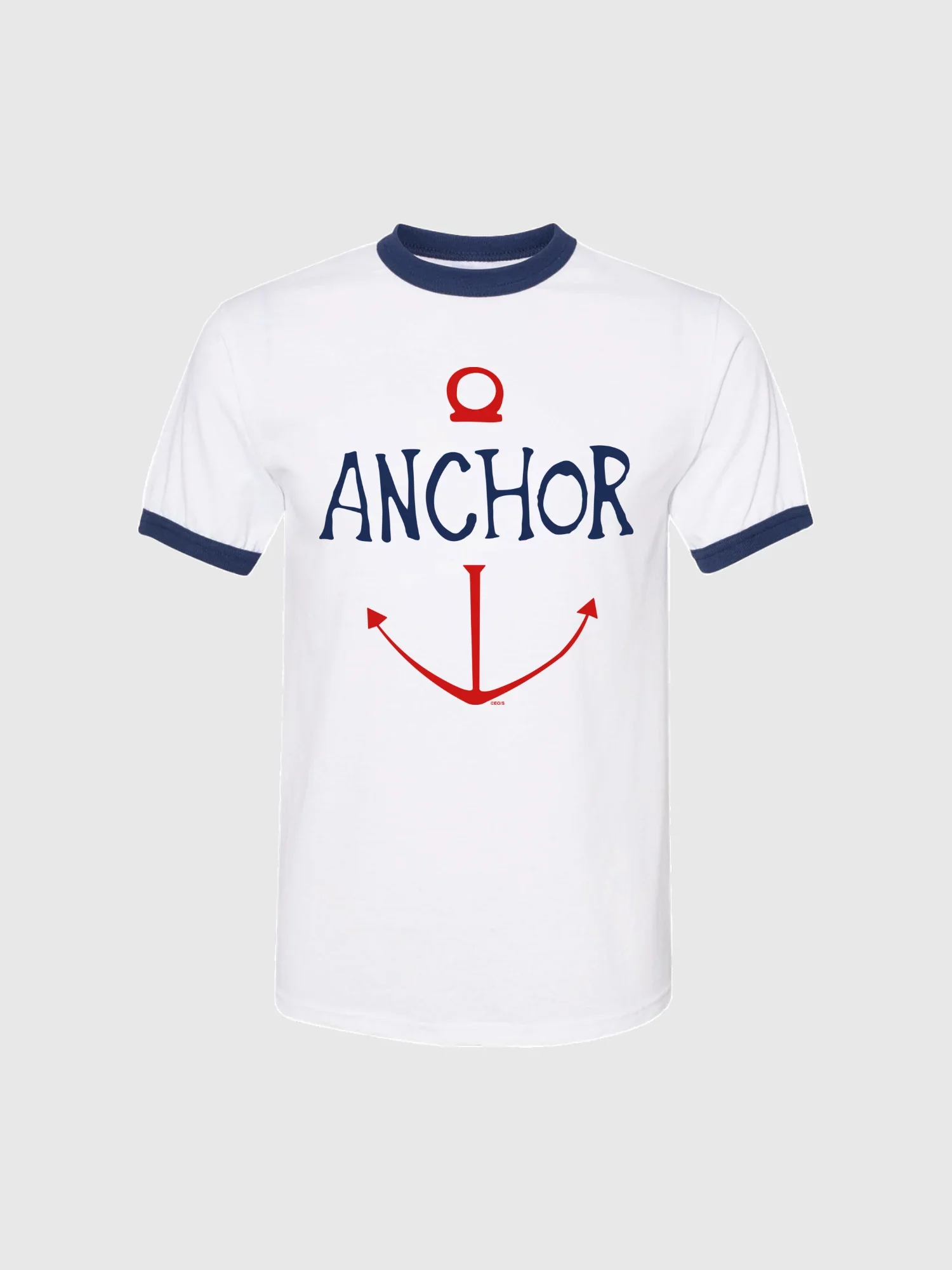 One Piece Ringer T-Shirt Anchor