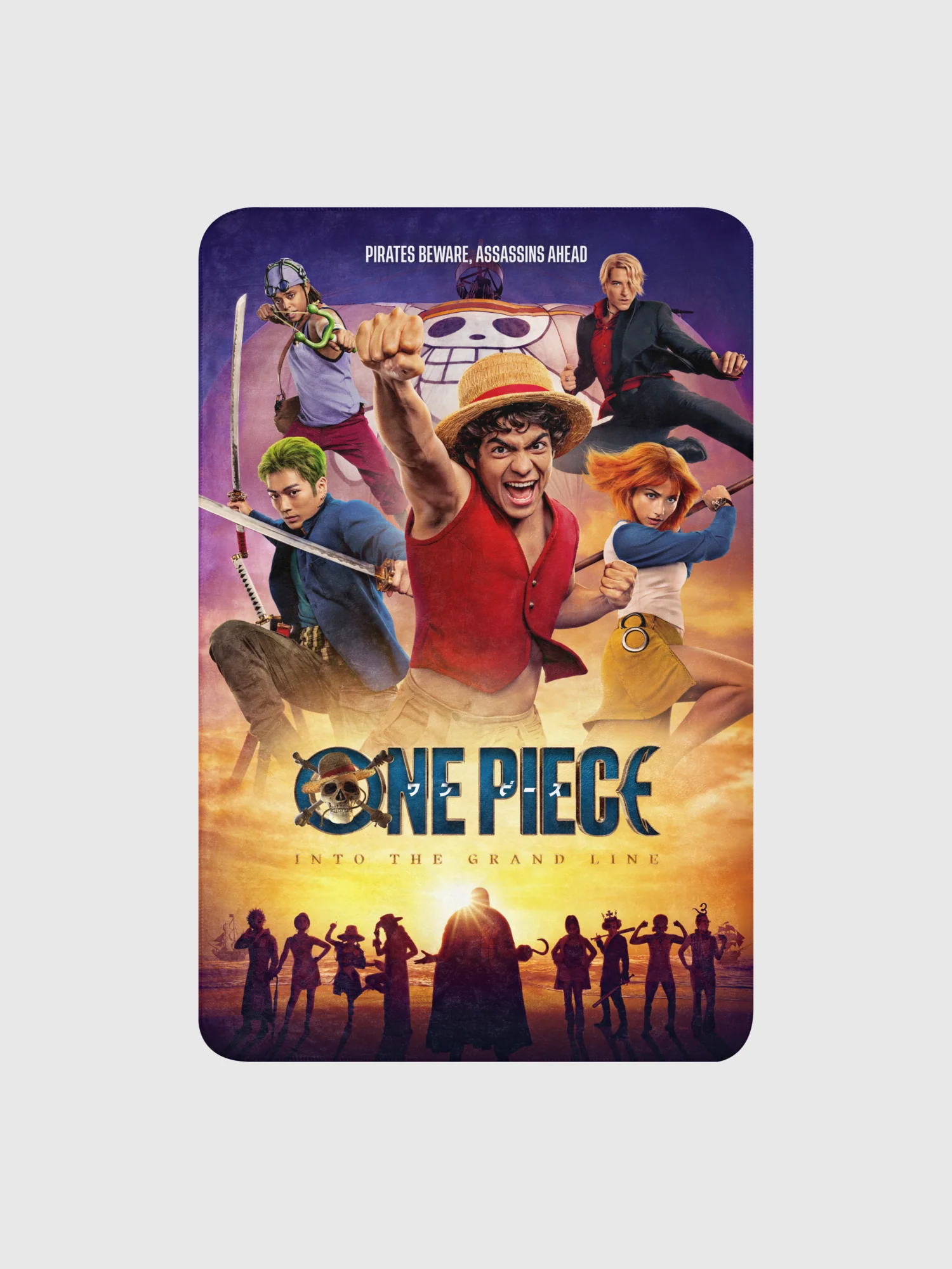 One Piece Sherpa Blanket Pirates Beware