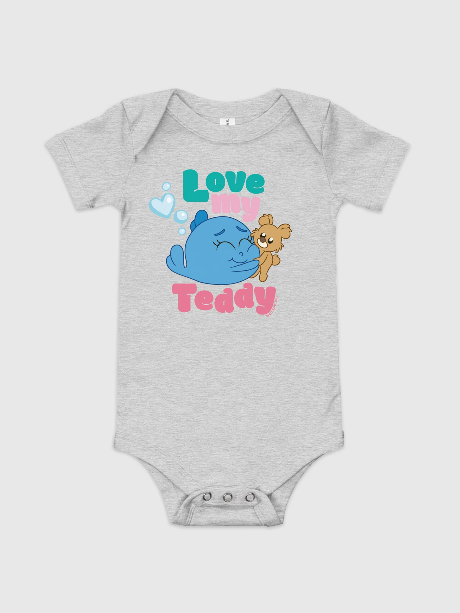 Red Fish, Blue Fish Love My Teddy Baby Bodysuit