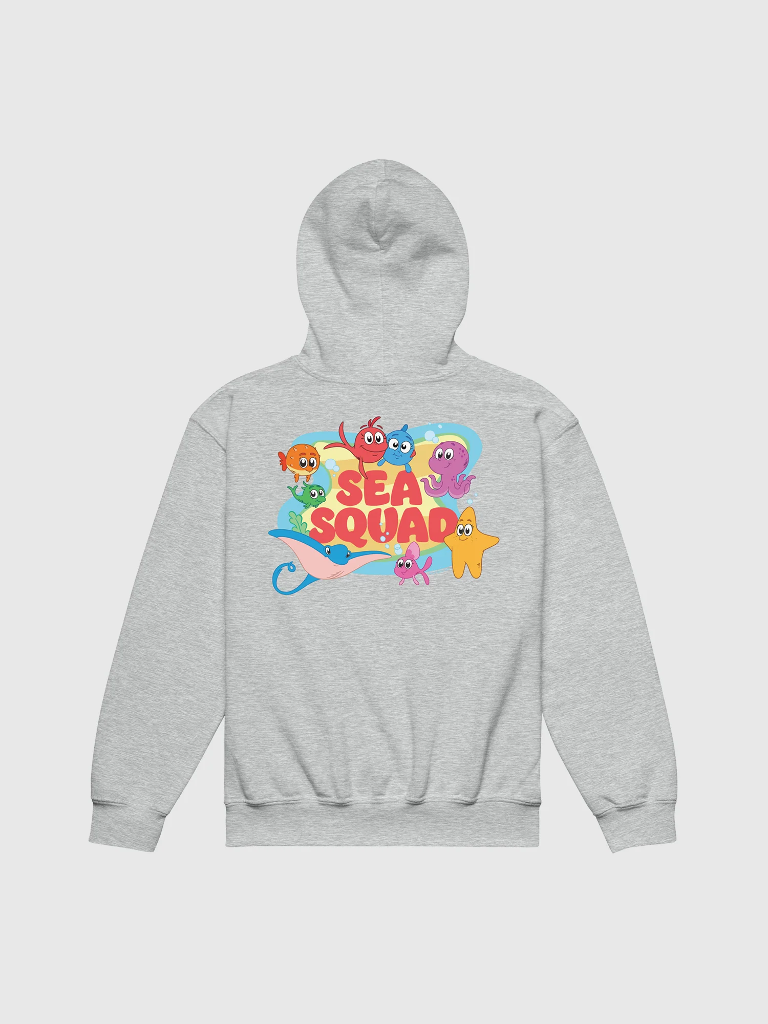 Red Fish, Blue Fish Sea Squad Kids Hoodie