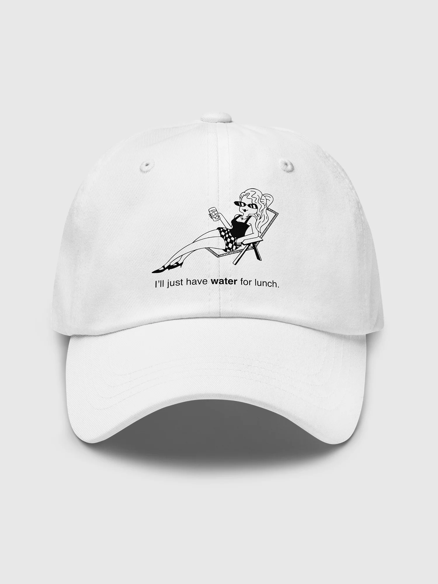 Selling Sunset Dad Hat "Water For Lunch"