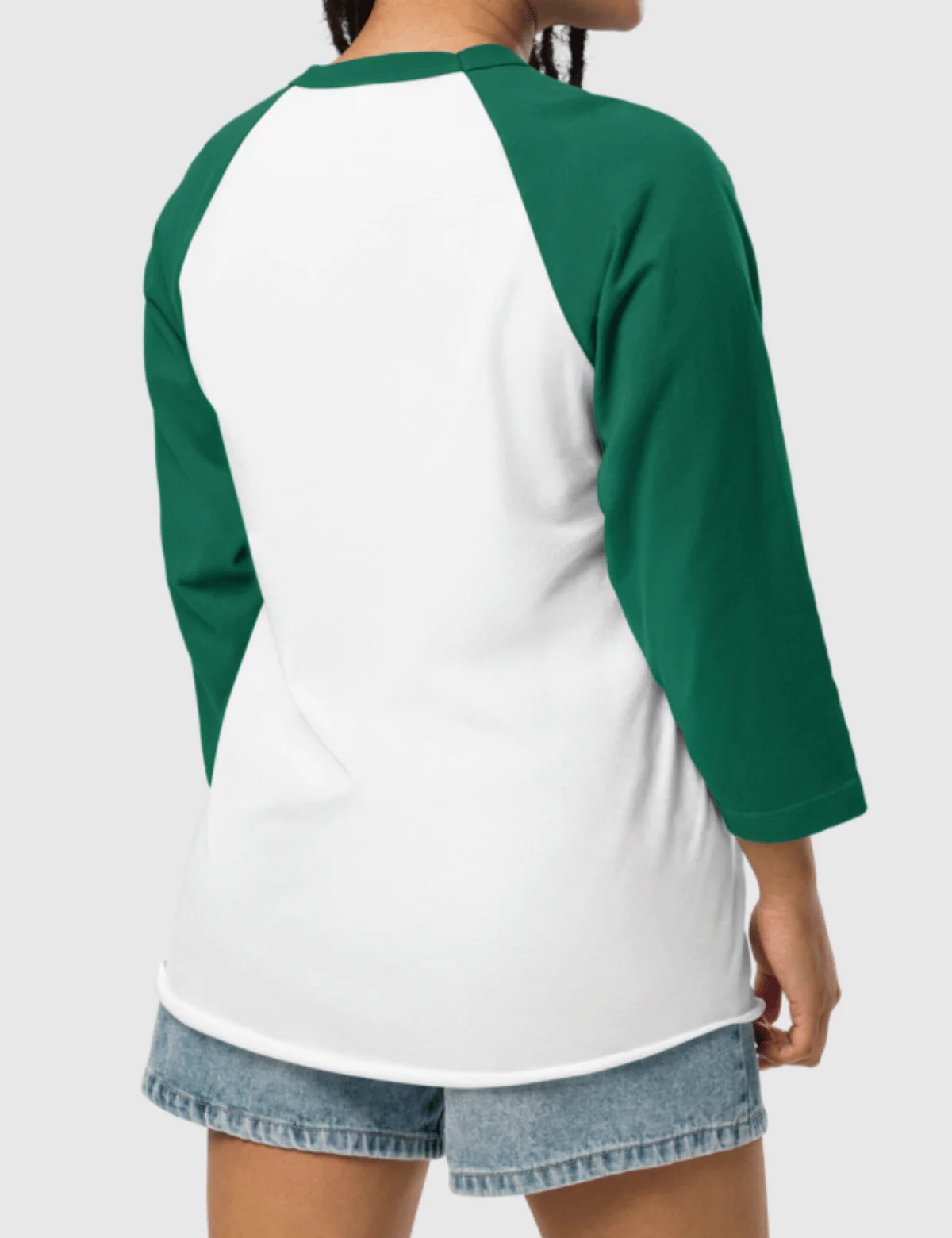 Squid Game: The Challenge Player Raglan Shirt [White/Kelly] - Player 232 - Image 3