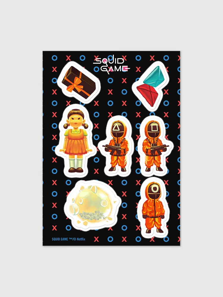Squid Game Icons Sticker Sheet