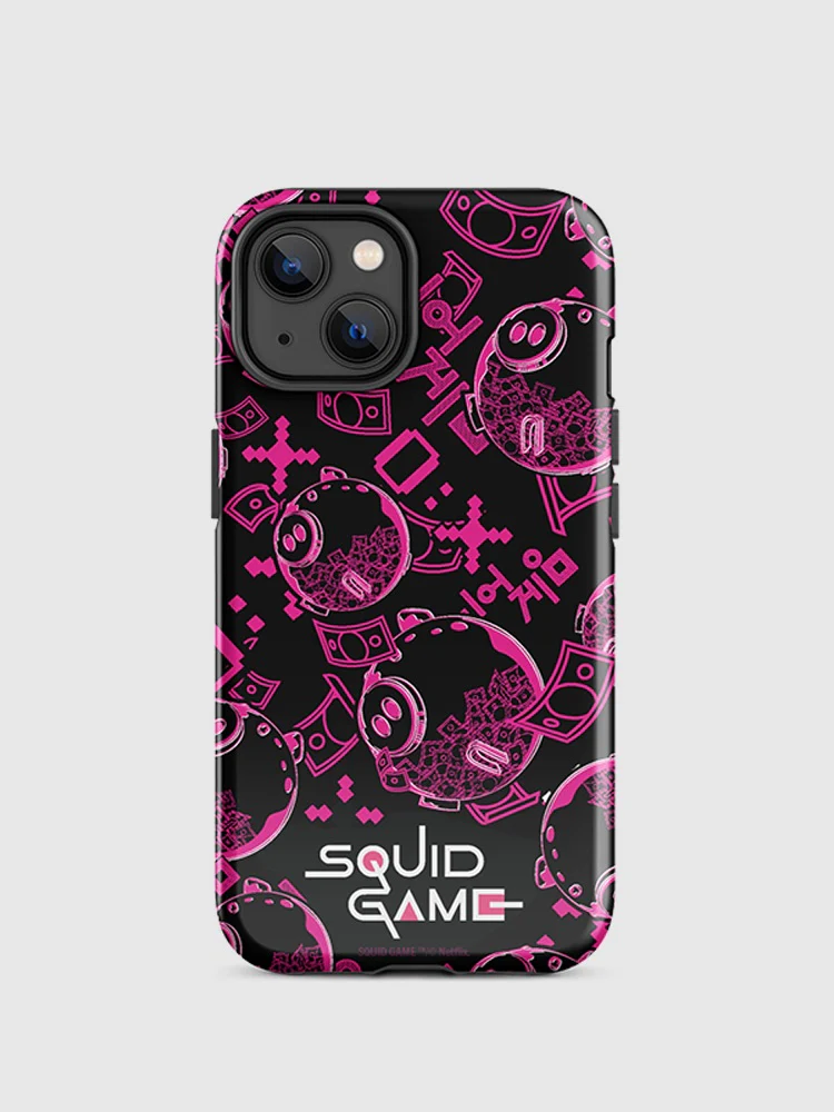 Squid Game Piggybank Pattern iPhone Tough Case - Image 14