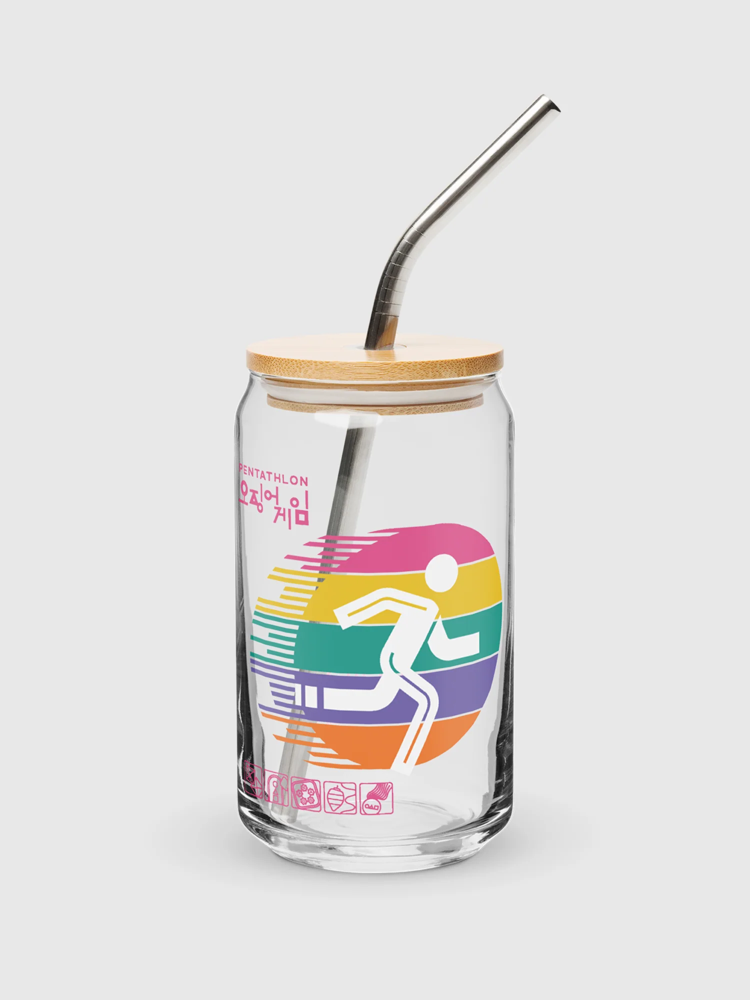 Squid Game Pentathlon Can-Shaped Glass