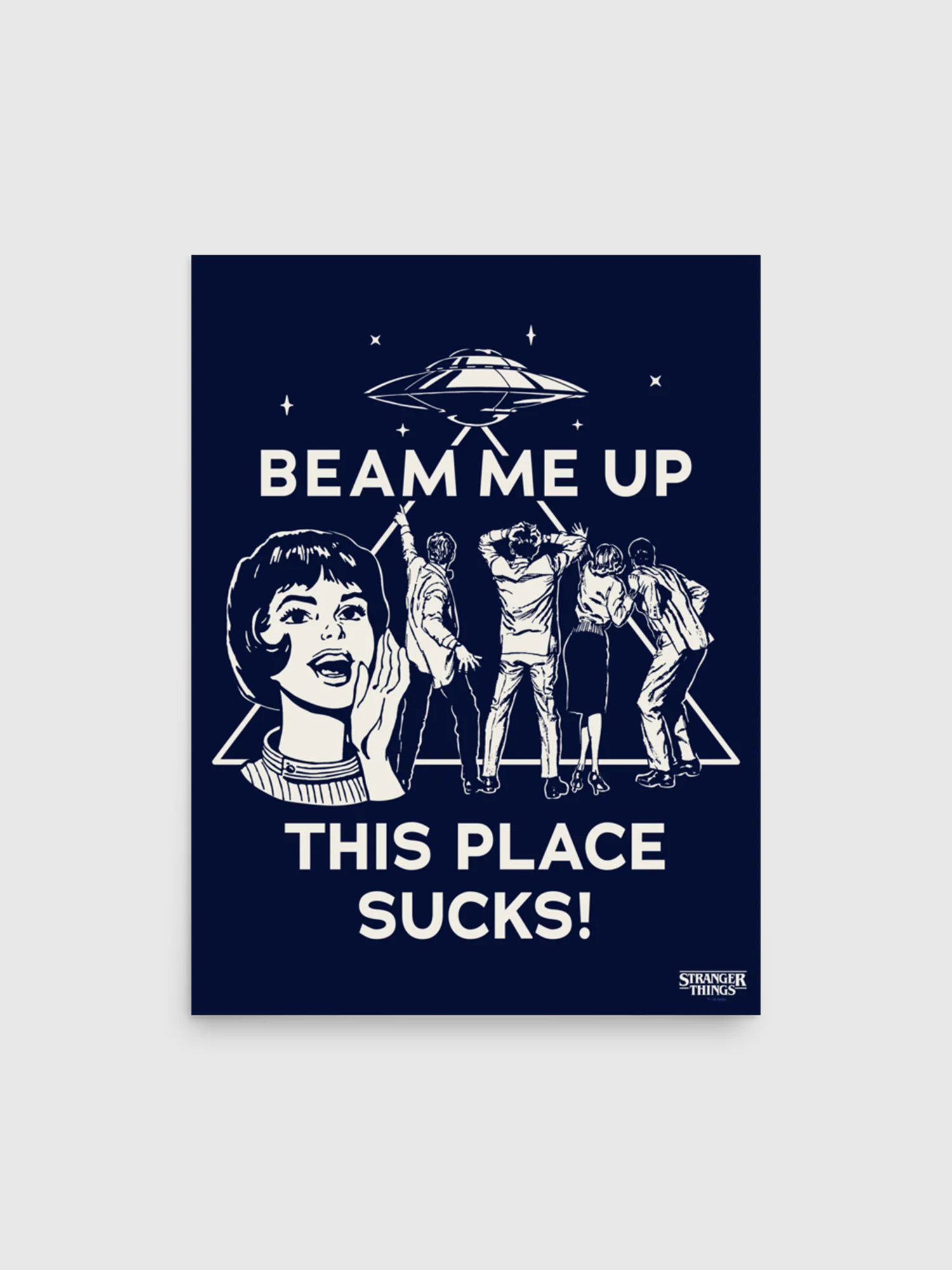 Stranger Things Beam Me Up Premium Poster
