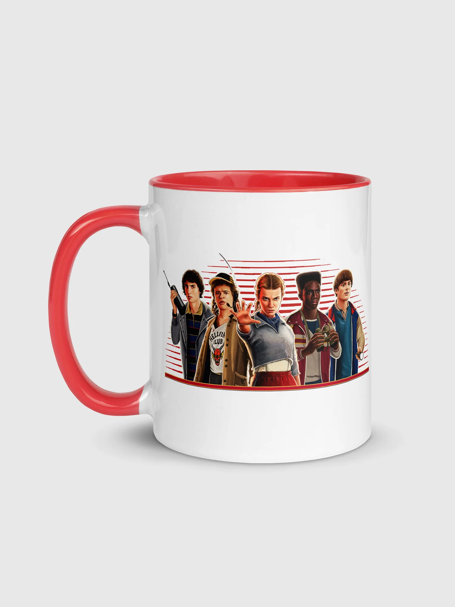 Stranger Things Character Line Up Two-Tone Mug