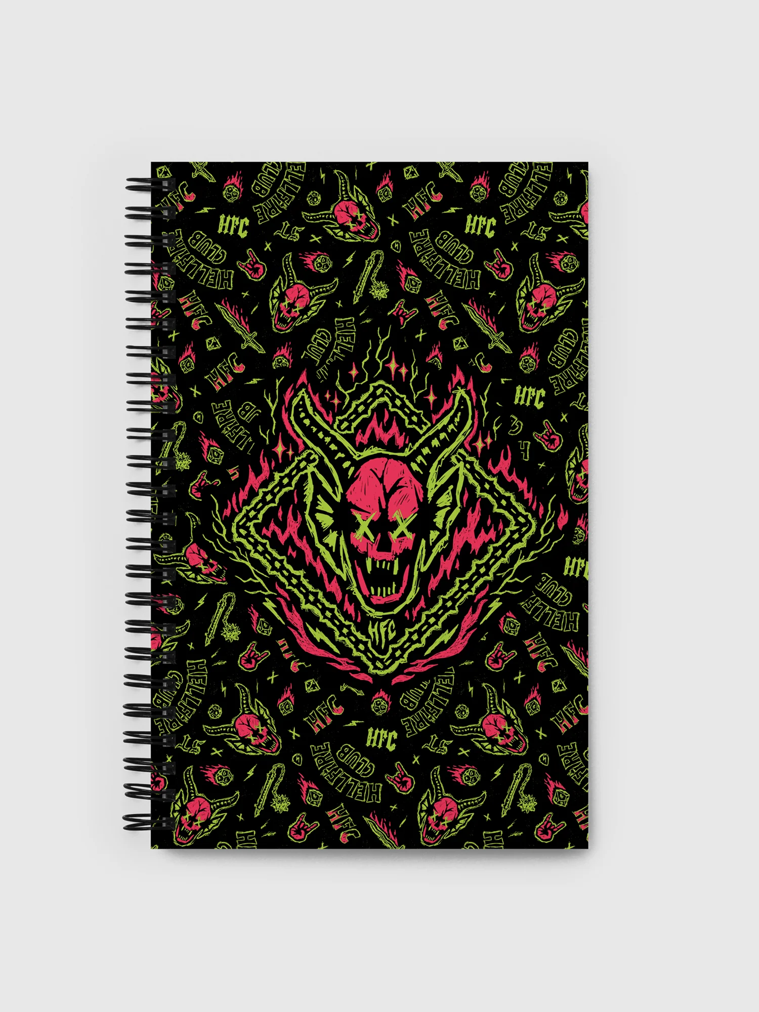 Stranger Things Hellfire Club Spiral Notebook
