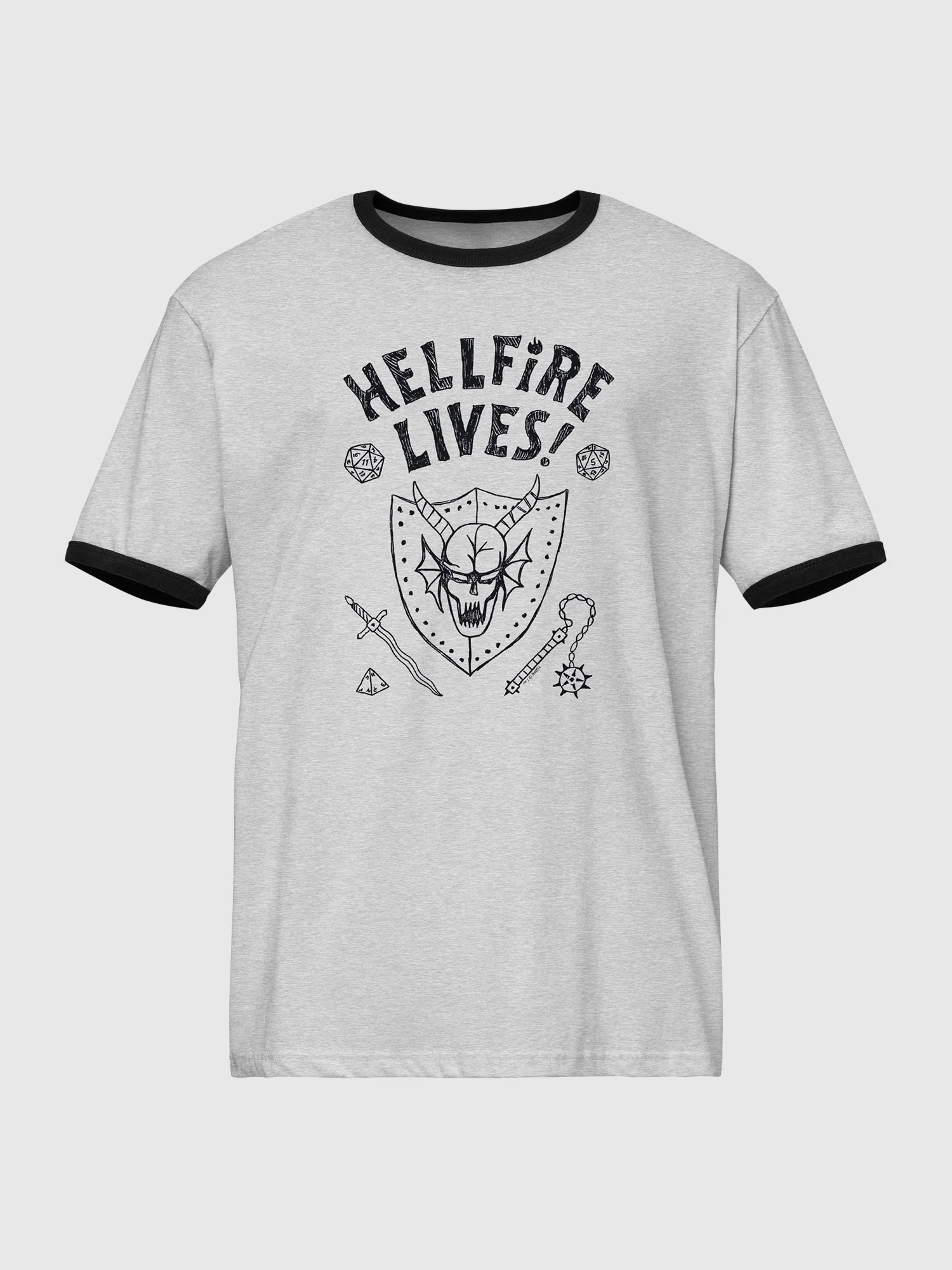Stranger Things Hellfire Lives Ringer T-Shirt