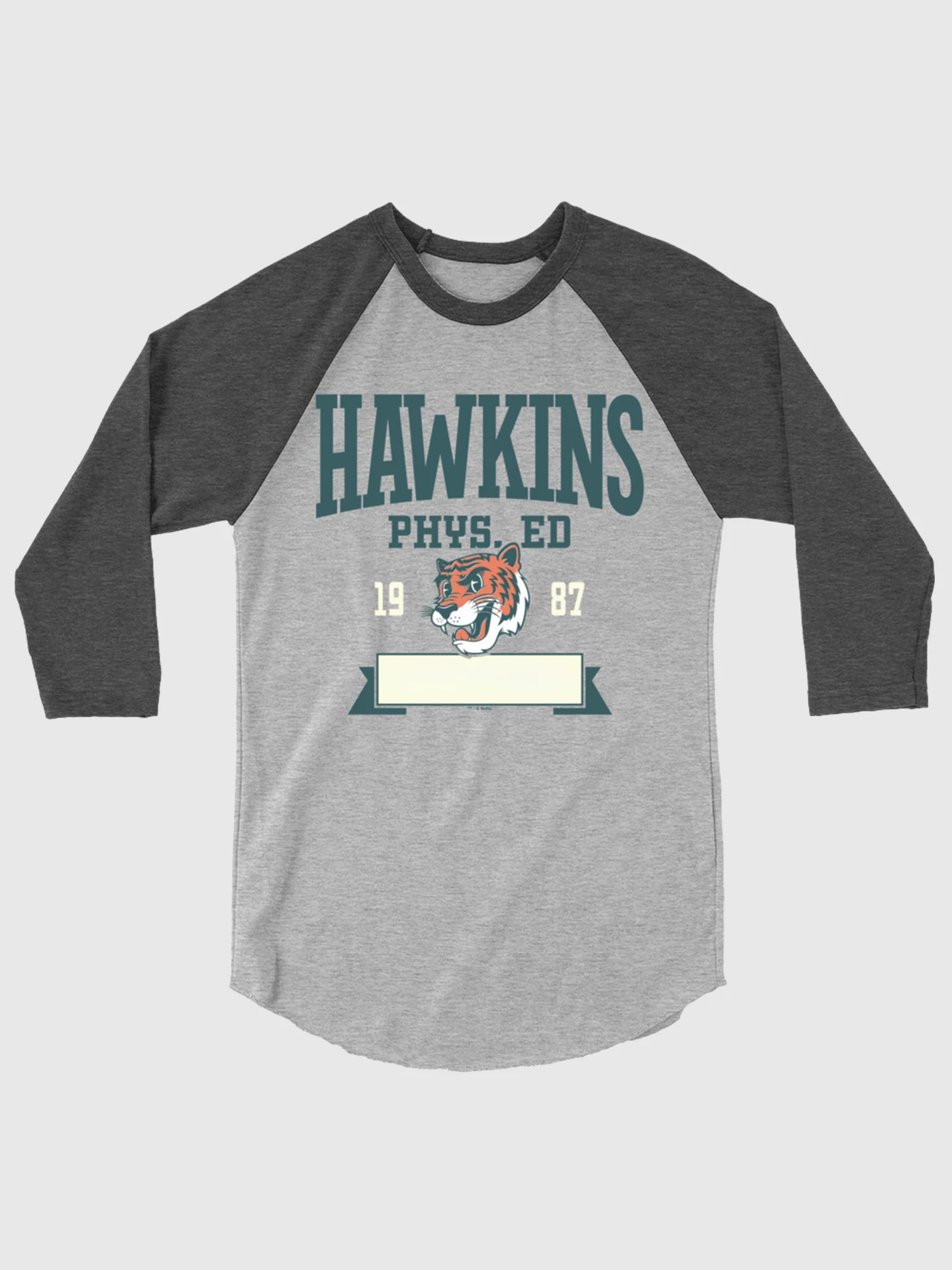 Stranger Things Personalized Raglan Shirt Hawkins Phys Ed.