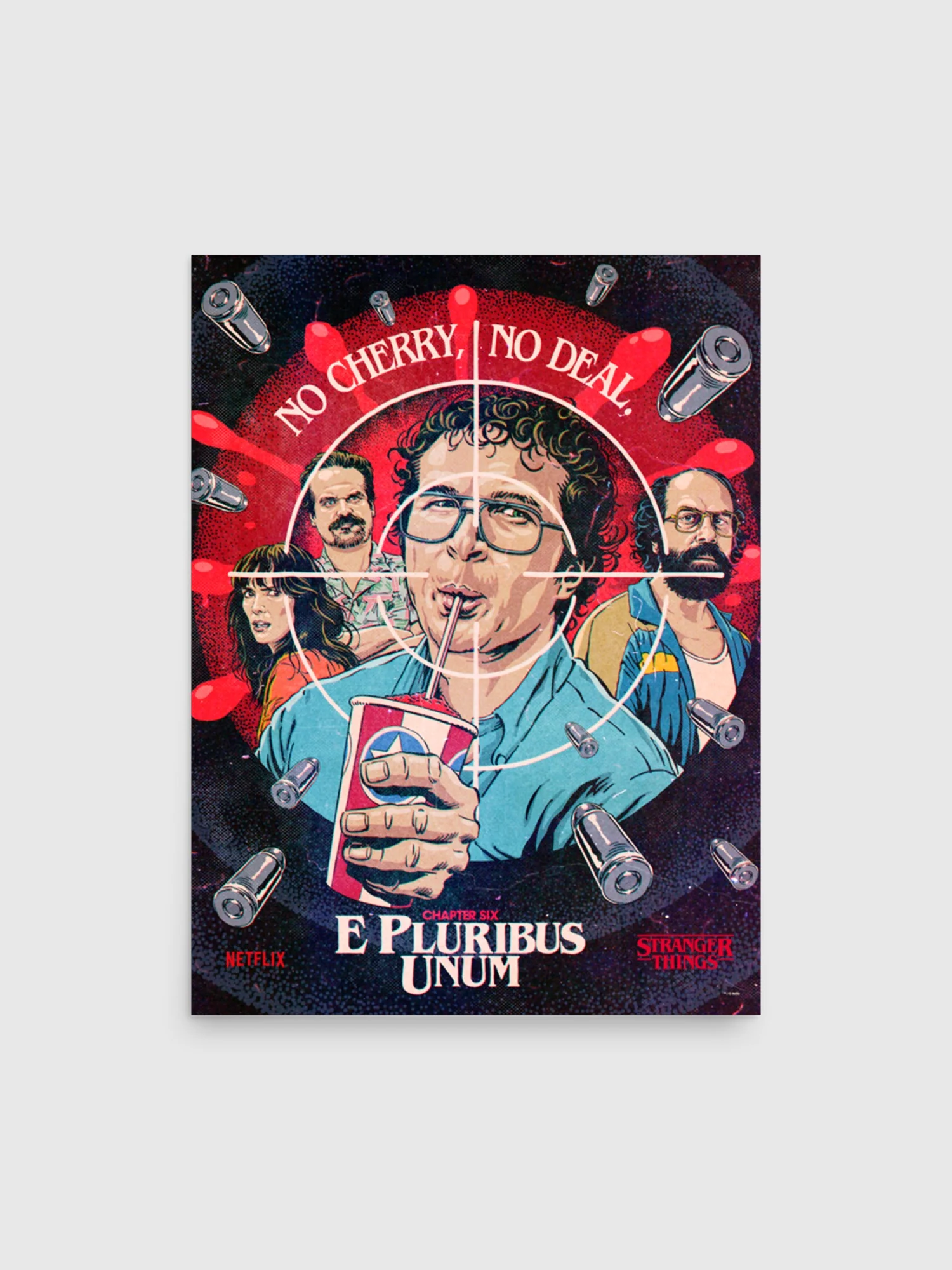 Stranger Things Season 3 x Butcher Billy E Pluribus Unum Poster