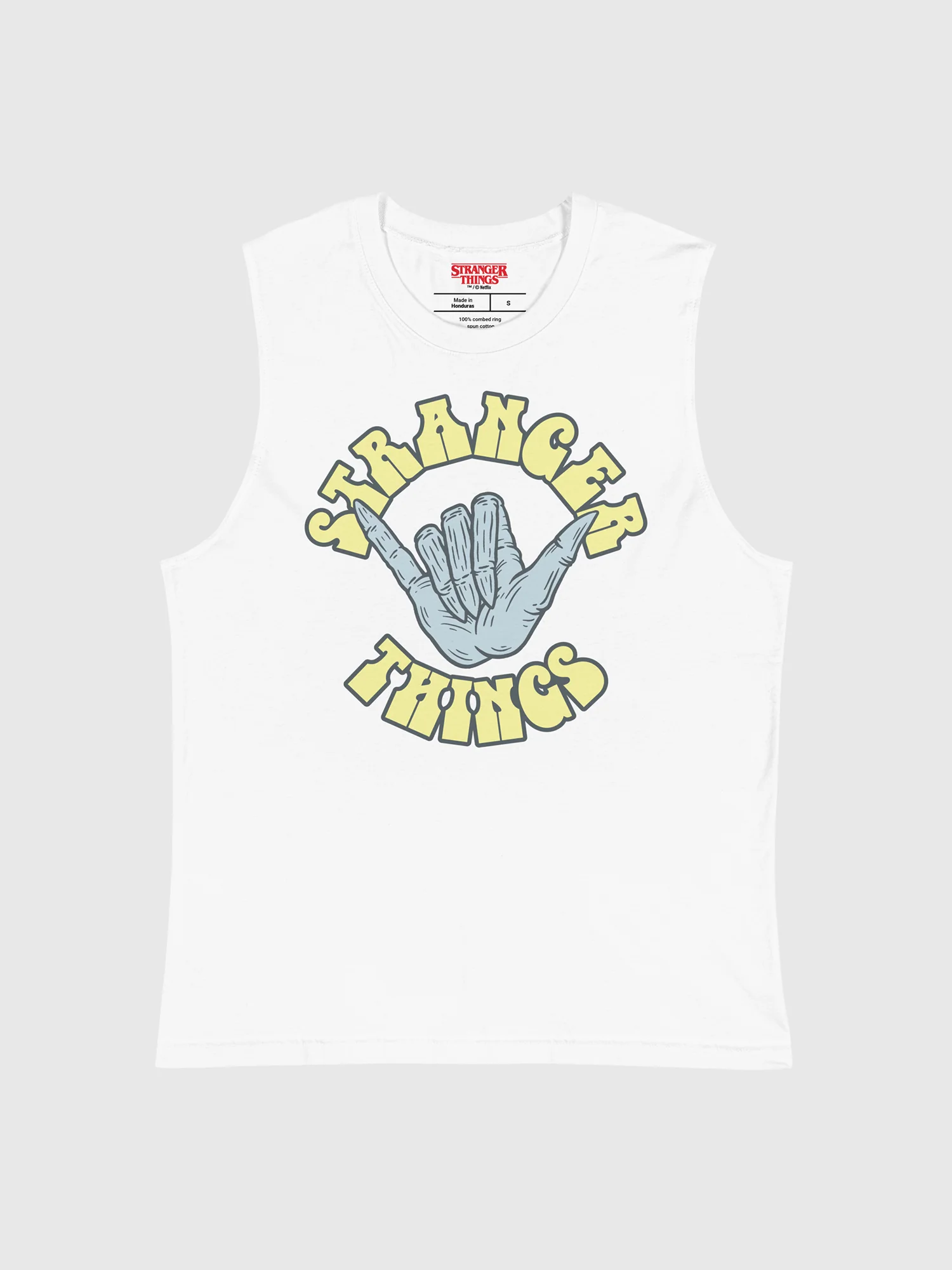 Stranger Things Skull Hands Muscle Tank Top