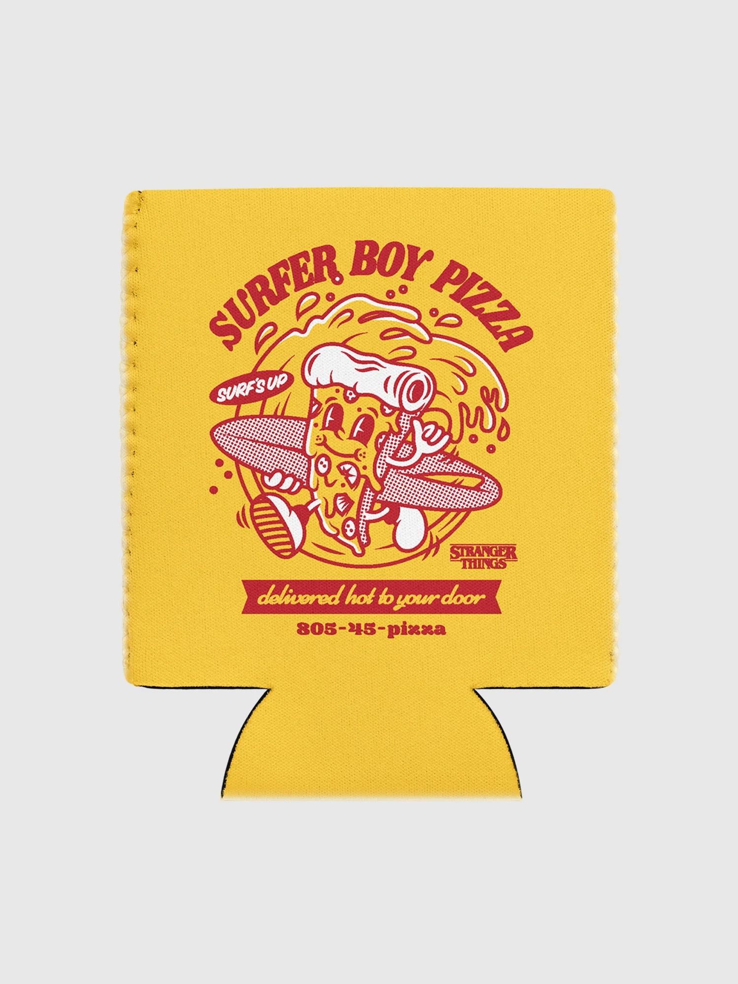 Stranger Things Surfer Boy Pizza Can Cooler
