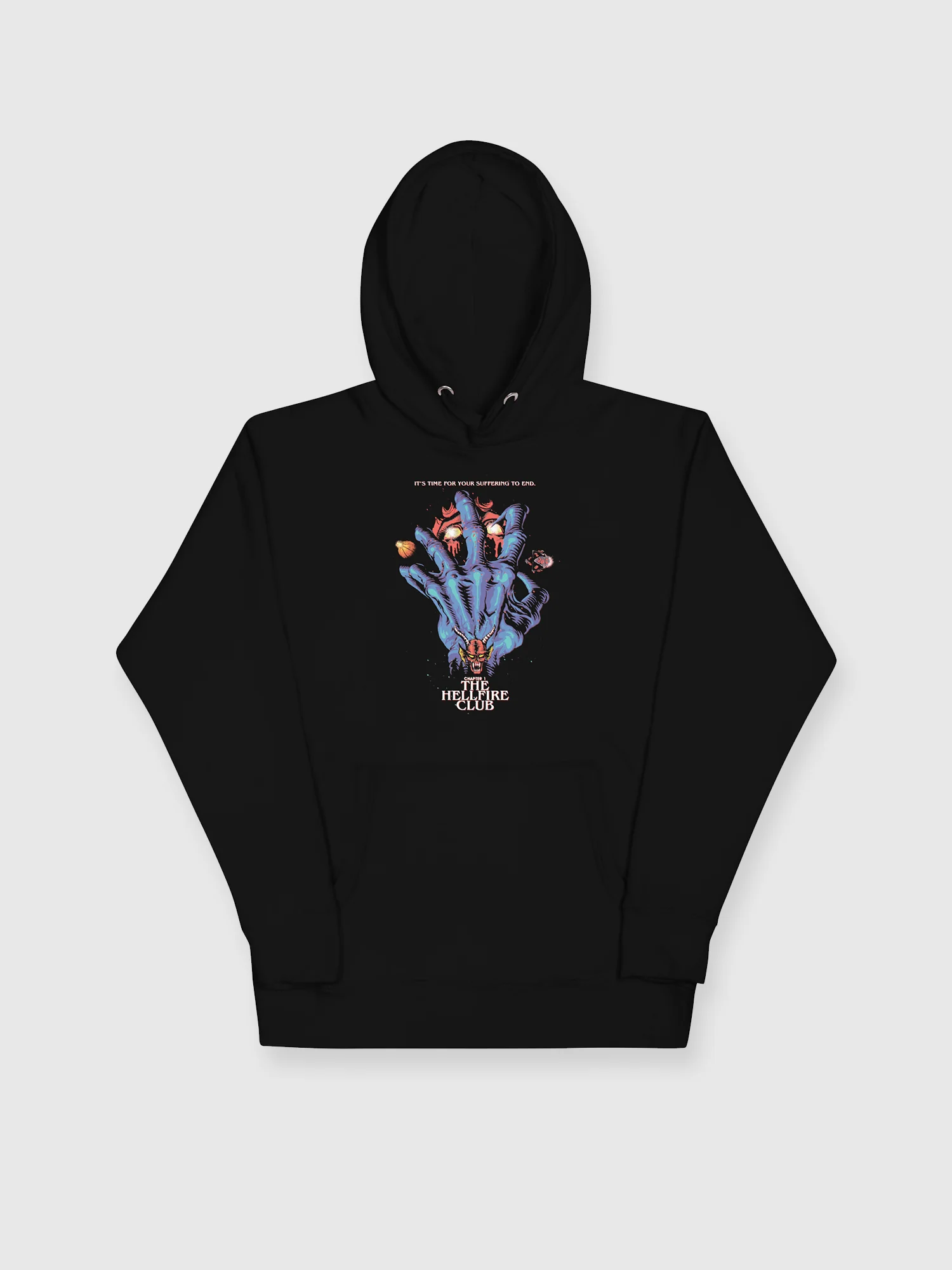 Stranger Things Season 4 x Butcher Billy The Hellfire Club Unisex Hoodie [Black]