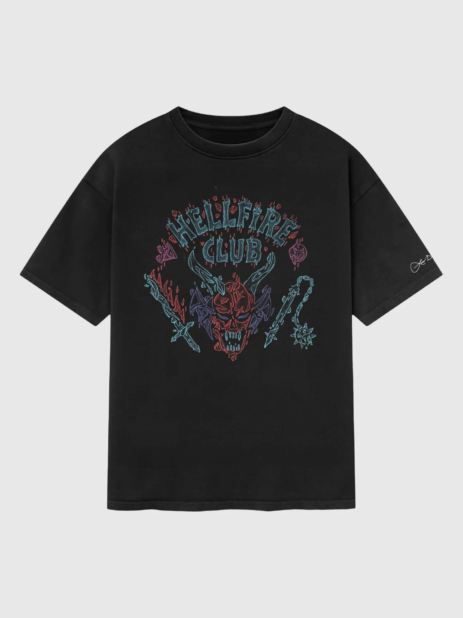 Stranger Things x Louis De Guzman Hellfire Club T-Shirt