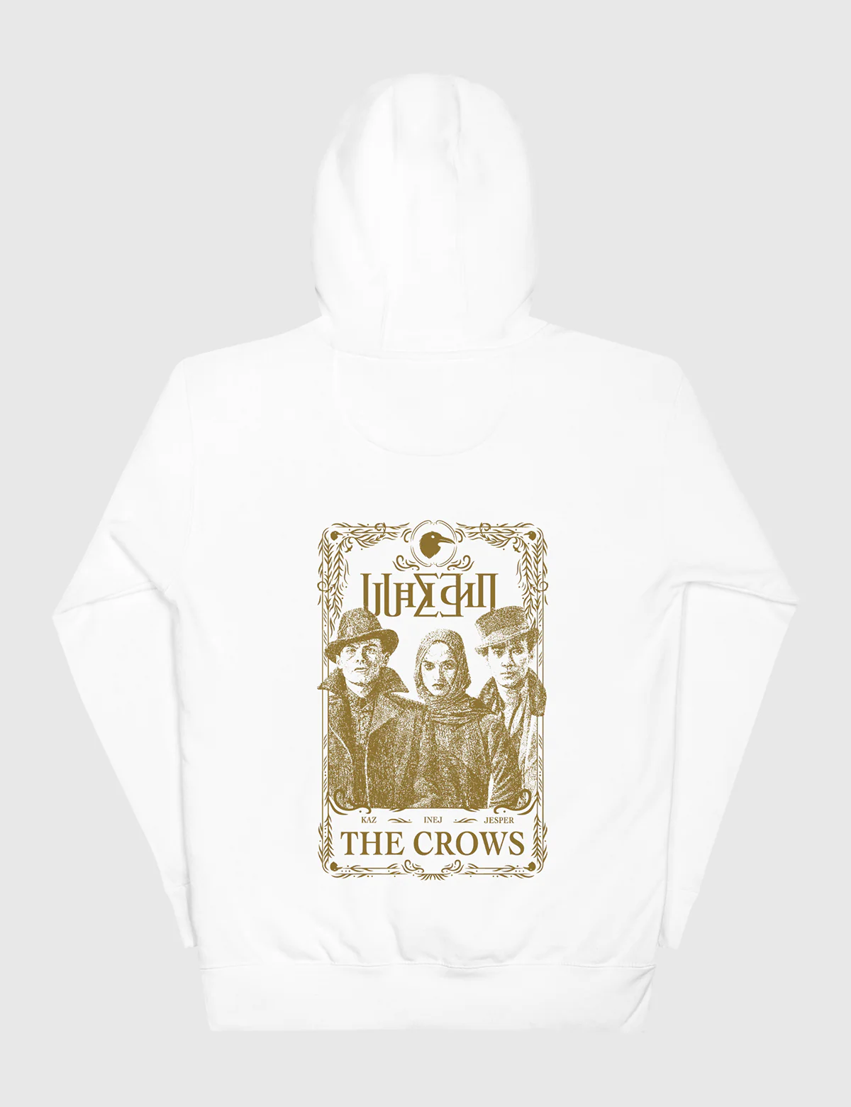 Shadow and Bone The Crows Unisex Hoodie [White]