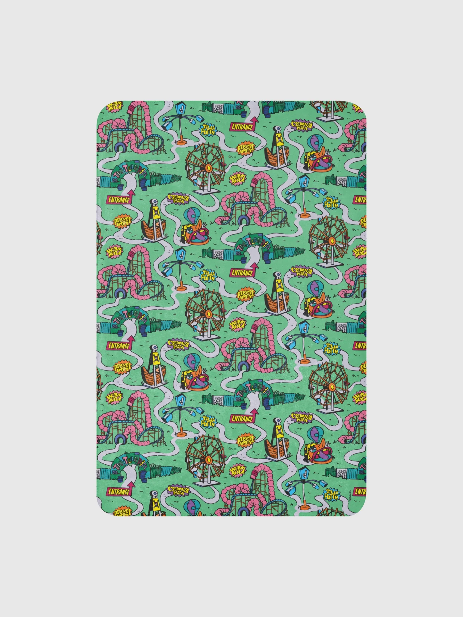 The Twits Map Sherpa Blanket