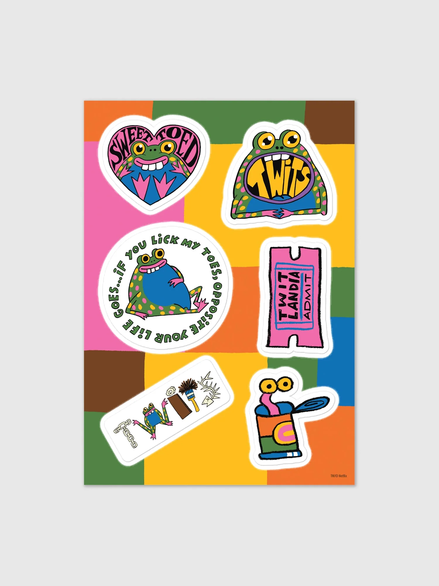 The Twits Twitlandia Sticker Sheet